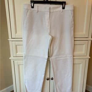 LOFT White Ankle Pants